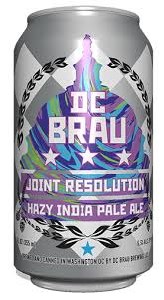 DC Brau Joint Resolution Hazy IPA 6pk Cans